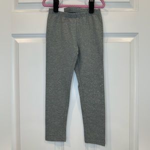 Girls Grey Sparkle Leggings Size 5 NWT‎
